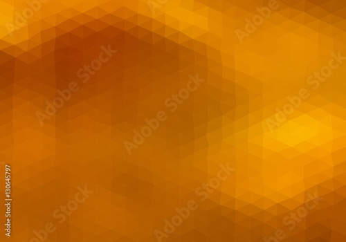 The brown and gold background made up of dark and light triangles. Mosaic backdrop of geometric shapes. Abstract stacked wood pattern 