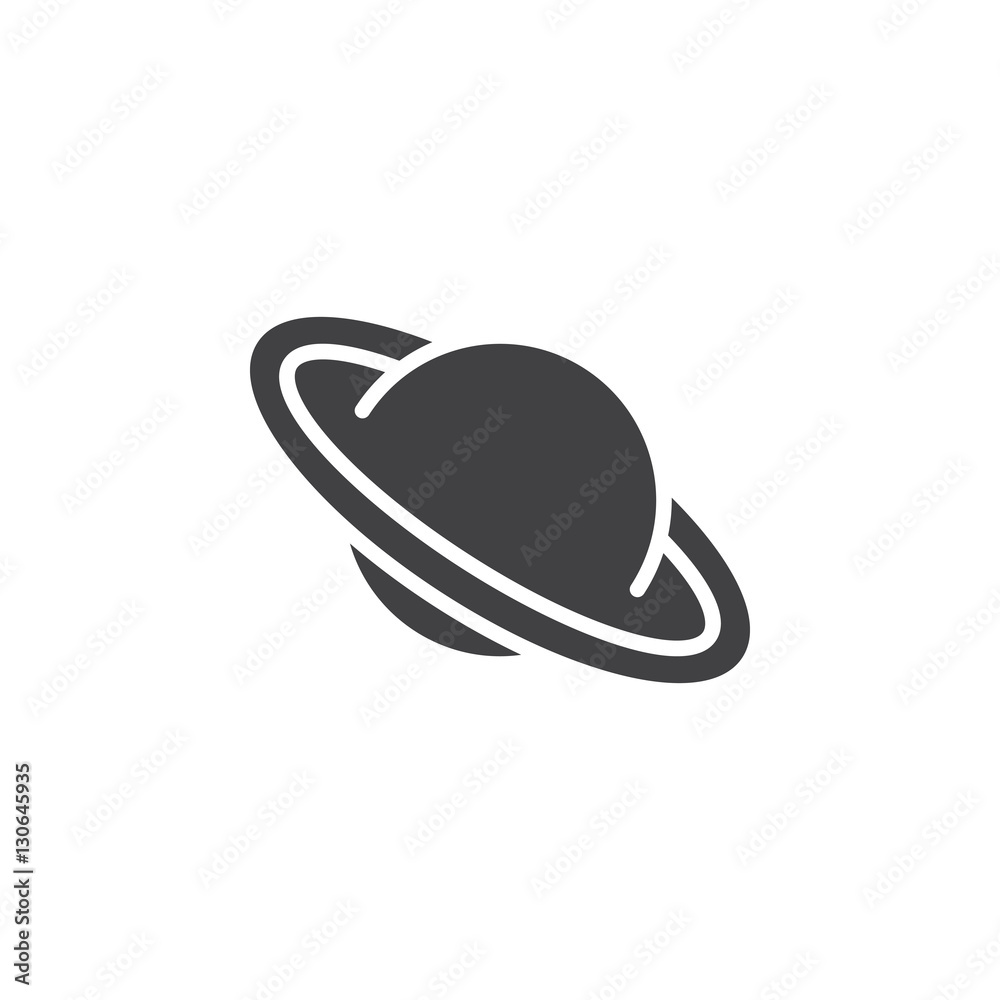 Planet icon vector, filled flat sign, solid pictogram isolated on white. Symbol, logo illustration Planet icon vector, filled flat sign, solid pictogram isolated on white. Symbol, logo illustration