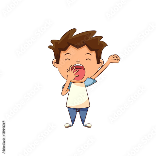 Child yawning