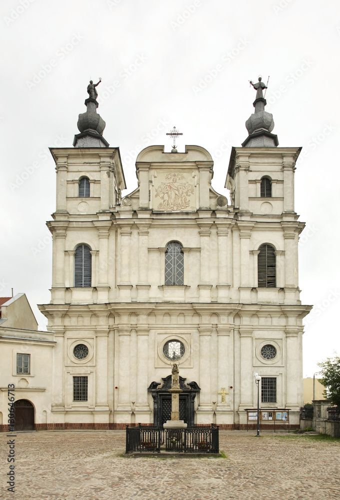 Saint Francis Xavier Church and Jesuit College in Krasnystaw. Poland