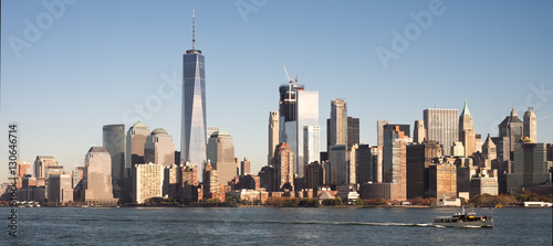 Skyline di Manhattan, New York, visto dall'East River