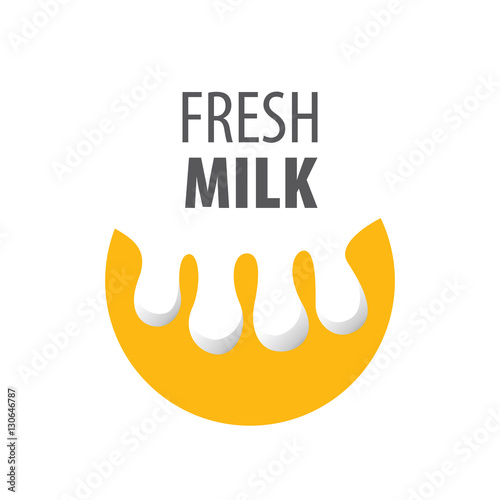 vector logo milk
