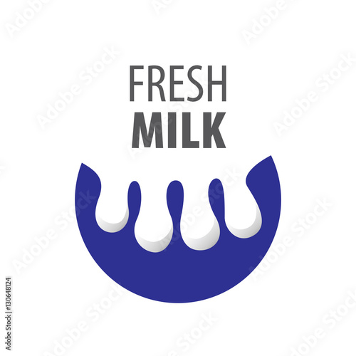 vector logo milk