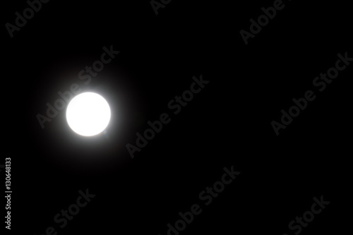 Night Moon on dark background