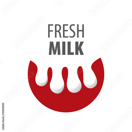 vector logo milk
