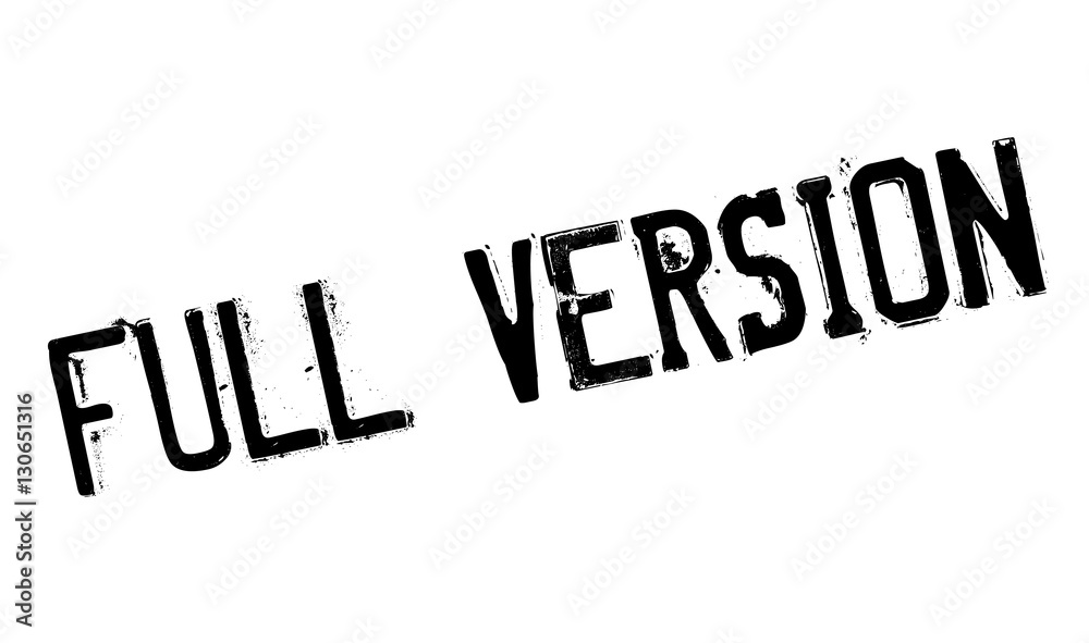 Full Version rubber stamp Full Version rubber stamp