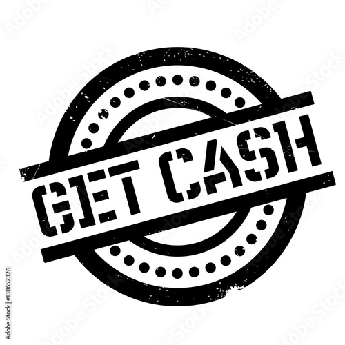 Get Cash rubber stamp
