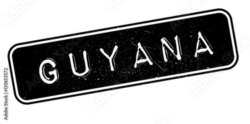 Guyana rubber stamp. Grunge design with dust scratches. Effects can be easily removed for a clean, crisp look. Color is easily changed.