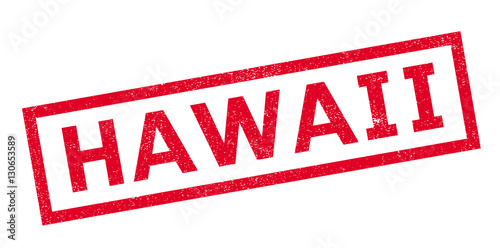 Hawaii rubber stamp. Grunge design with dust scratches. Effects can be easily removed for a clean, crisp look. Color is easily changed.