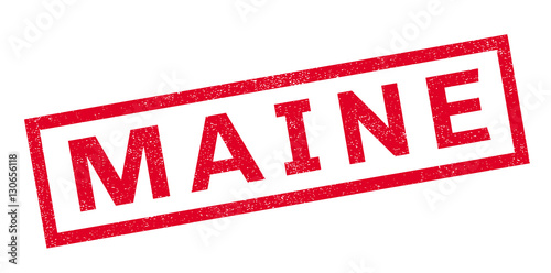 Maine rubber stamp. Grunge design with dust scratches. Effects can be easily removed for a clean, crisp look. Color is easily changed.