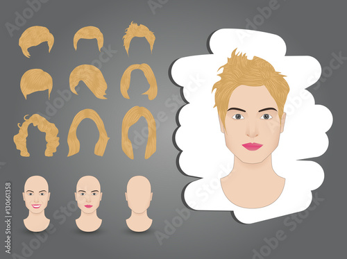female hairstyle blond