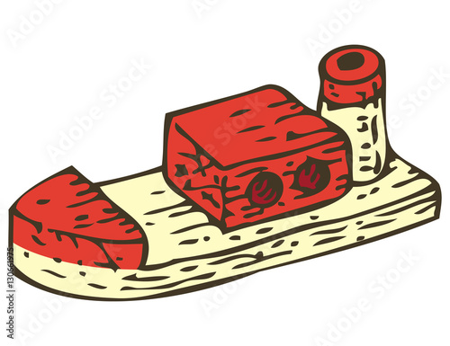 Wooden Truck Tot with Blocks