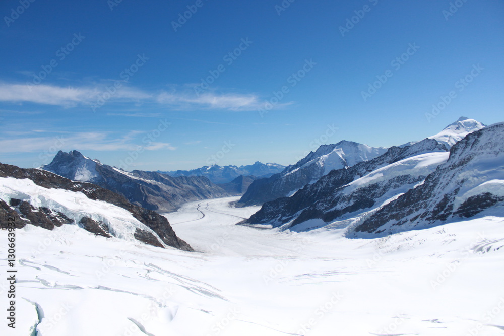 Interlaken and Grindelwald, Jungfraujoch and Eiger Mountain, Iceberg and Glacier of mountains.