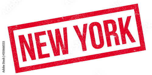 New York rubber stamp. Grunge design with dust scratches. Effects can be easily removed for a clean, crisp look. Color is easily changed.