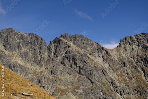 Peaks and clouds in High Tatras. Slovakia