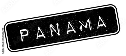 Panama rubber stamp. Grunge design with dust scratches. Effects can be easily removed for a clean, crisp look. Color is easily changed.
