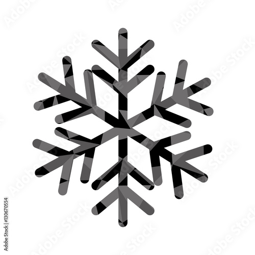 winter snowflake icon over white background. vector illustraiton