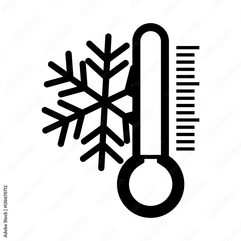 thermometer and snowflake icon over white background. vector illustration thermometer and snowflake icon over white background. vector illustration