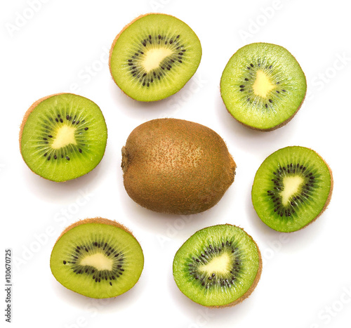 Kiwi fruit isolated on white background