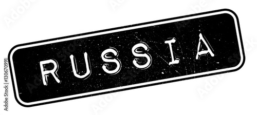 Russia rubber stamp. Grunge design with dust scratches. Effects can be easily removed for a clean, crisp look. Color is easily changed.