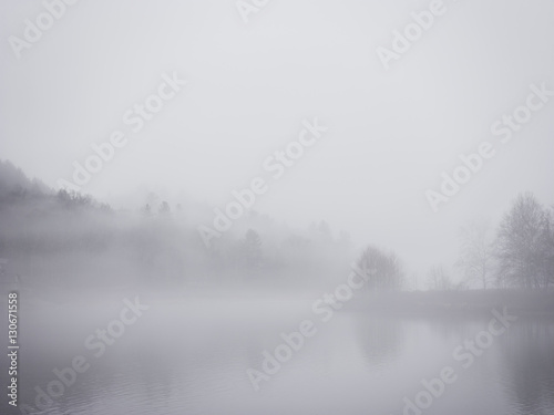 Lake view, with mist