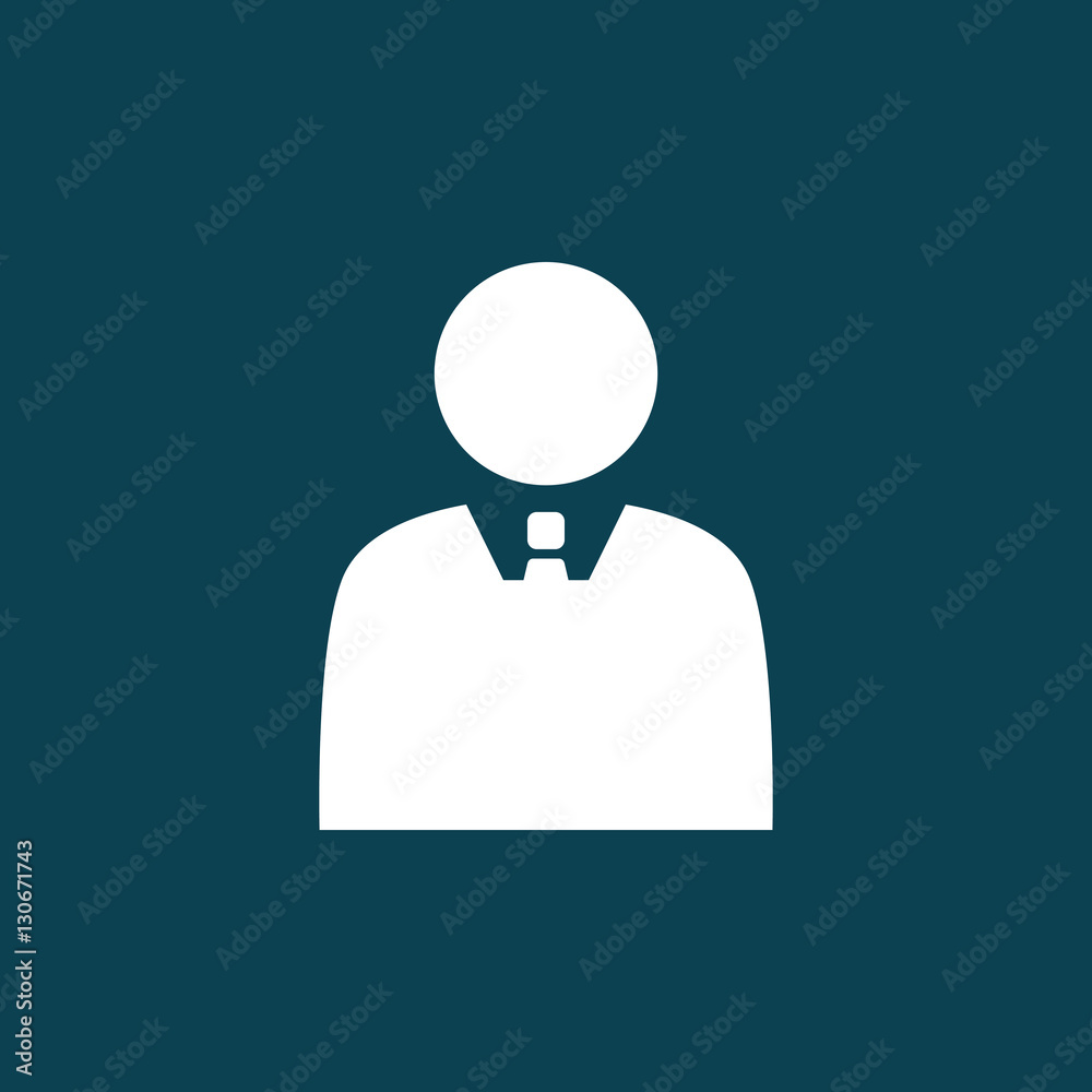 businessman icon on blue background businessman icon on blue background