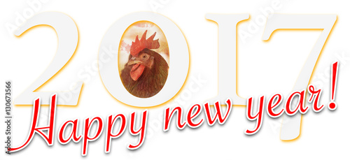 Happy new year sign with th...