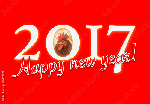 Happy new year sign with th...