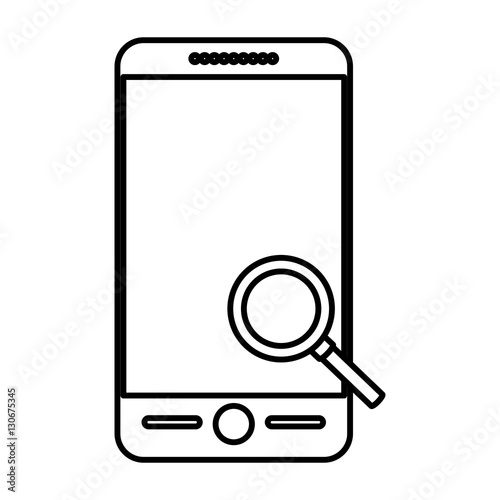 Smartphone icon. Device gadget technology and electronic theme. Isolated design. Vector illustration