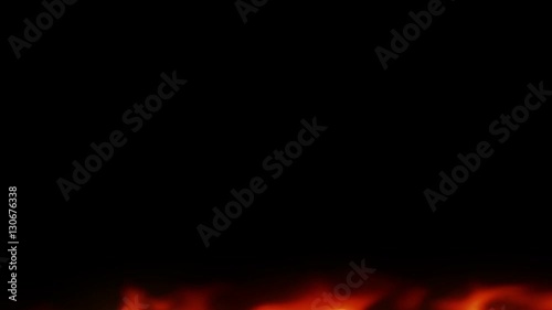 Burning paper camera transition, up to bottom with alpha mask