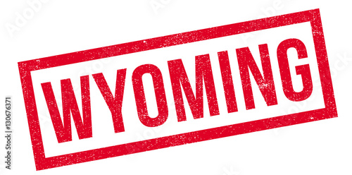 Wyoming rubber stamp. Grunge design with dust scratches. Effects can be easily removed for a clean, crisp look. Color is easily changed.