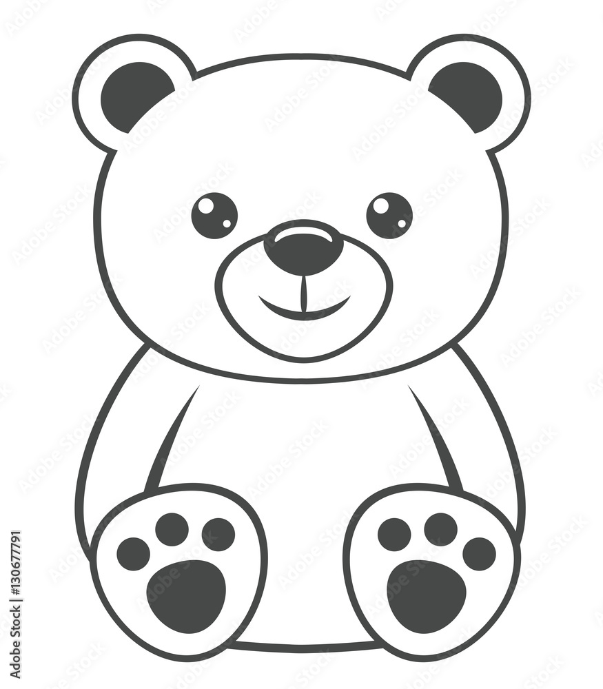 Cute polar bear isolated on white background. Cute polar bear isolated on white background.