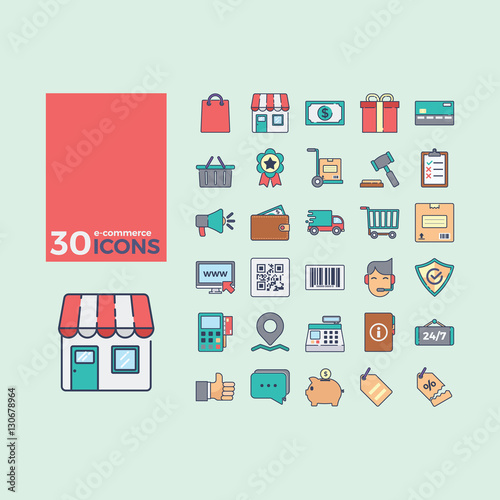 E-Commerce and Shopping Icons © hanggoro