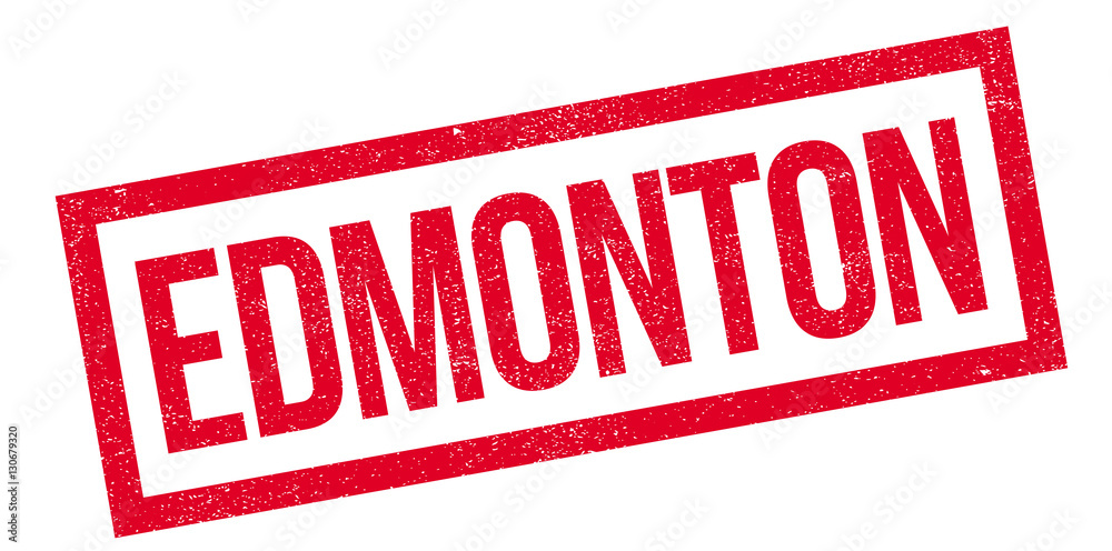 Edmonton rubber stamp. Grunge design with dust scratches. Effects can be easily removed for a clean, crisp look. Color is easily changed.