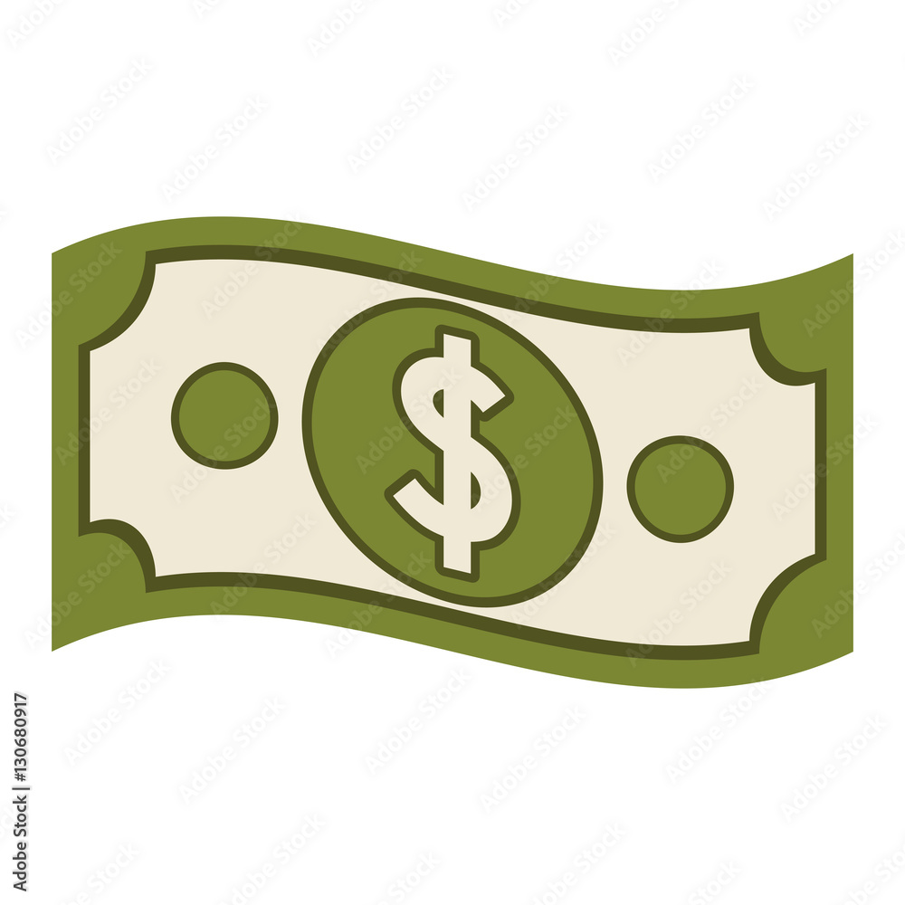 Bill icon. Money financial item commerce market and buy theme. Isolated design. Vector illustration Bill icon. Money financial item commerce market and buy theme. Isolated design. Vector illustration