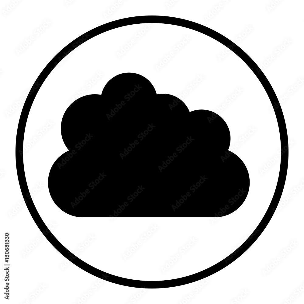Cloud icon. Weather sky nature and climate theme. Isolated design. Vector illustration Cloud icon. Weather sky nature and climate theme. Isolated design. Vector illustration