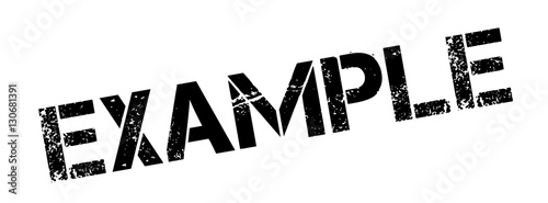 Example rubber stamp. Grunge design with dust scratches. Effects can be easily removed for a clean, crisp look. Color is easily changed.