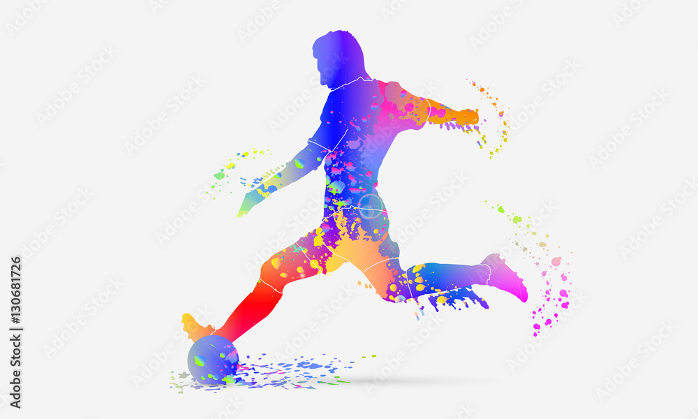 colorful football soccer colorful football soccer