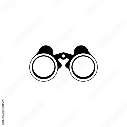 Binocular object icon. Vision vector equipment and travel theme. Isolated design. Vector illustration