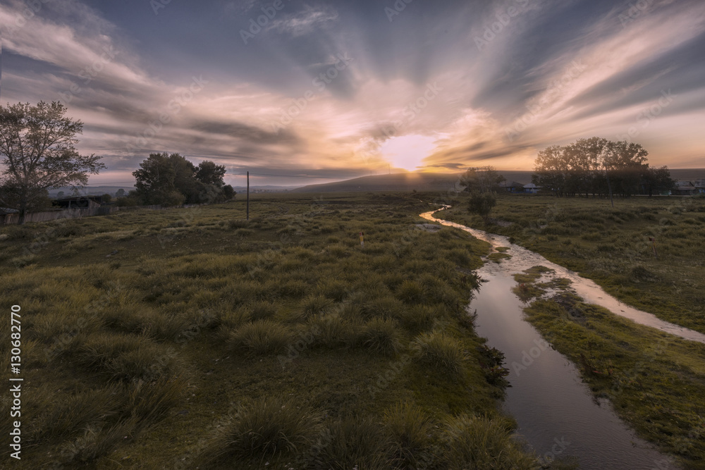 Landscapes in Siberia.