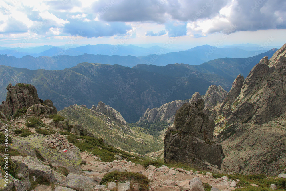 Fototapeta premium Mountain landscape, Corse, France.