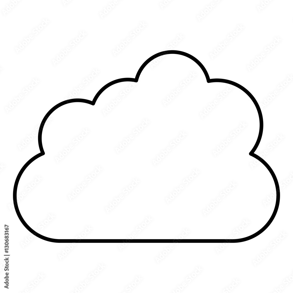 Cloud icon. Weather sky nature and climate theme. Isolated design. Vector illustration Cloud icon. Weather sky nature and climate theme. Isolated design. Vector illustration