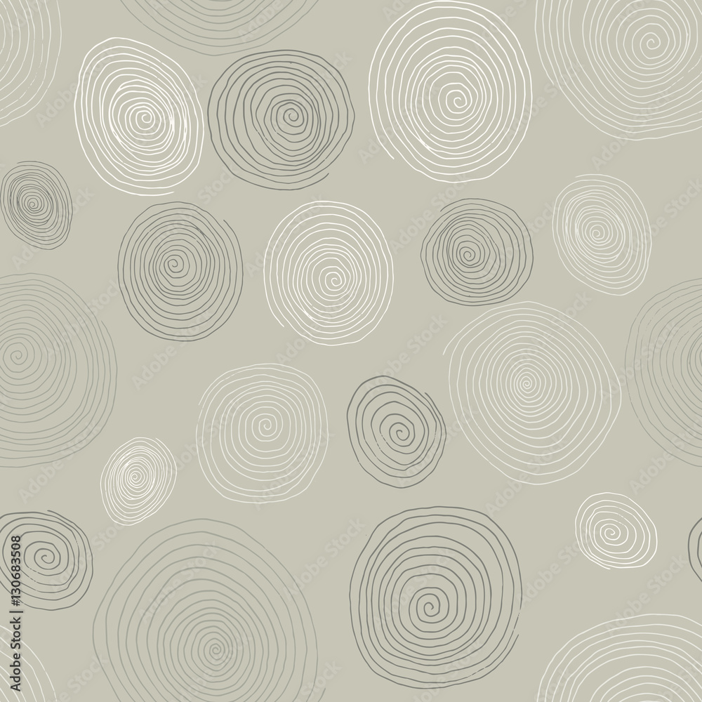 Stylized wooden spirals, hand drawn seamless pattern for interior design, wallpapers and ceramic tiles. Vector illustration Stylized wooden spirals, hand drawn seamless pattern for interior design, wallpapers and ceramic tiles. Vector illustration