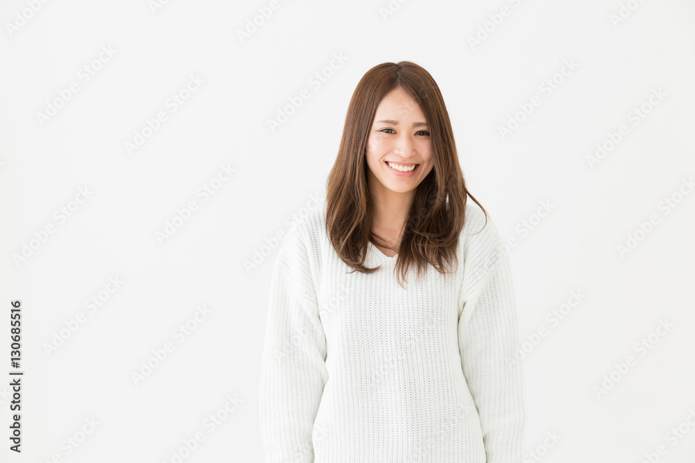笑顔の女性