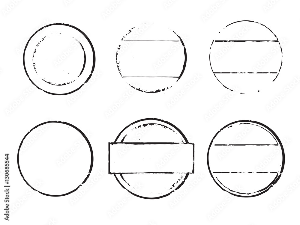 Fototapeta premium set of vector stamps