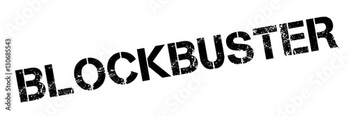 Blockbuster rubber stamp. Grunge design with dust scratches. Effects can be easily removed for a clean, crisp look. Color is easily changed.