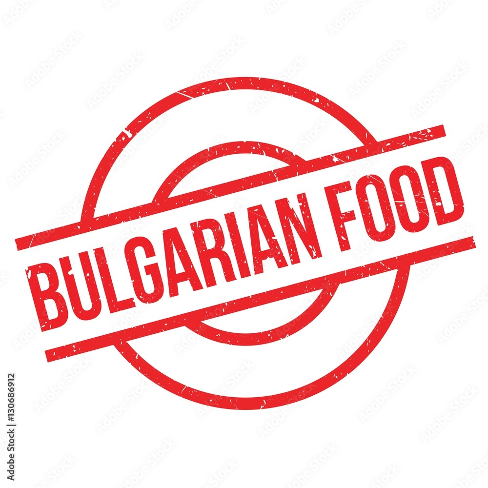 Bulgarian Food rubber stamp. Grunge design with dust scratches. Effects can be easily removed for a clean, crisp look. Color is easily changed. Bulgarian Food rubber stamp. Grunge design with dust scratches. Effects can be easily removed for a clean, crisp look. Color is easily changed.