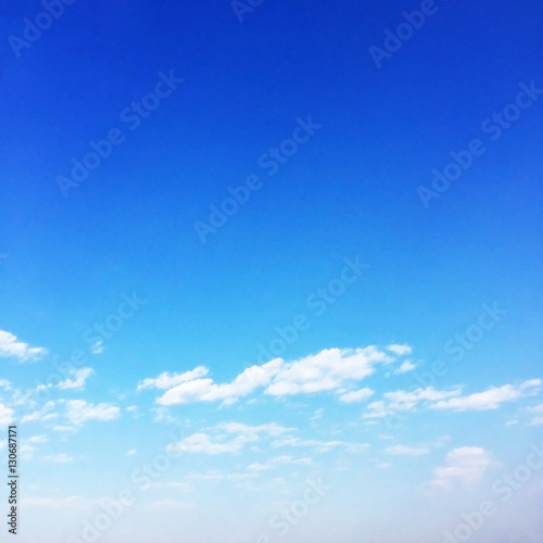 Fantastic soft white cloud against blue sky background, soft foc