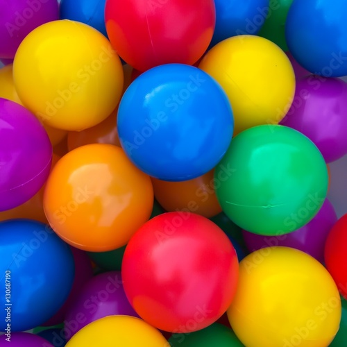 Colorful many ball of children for background