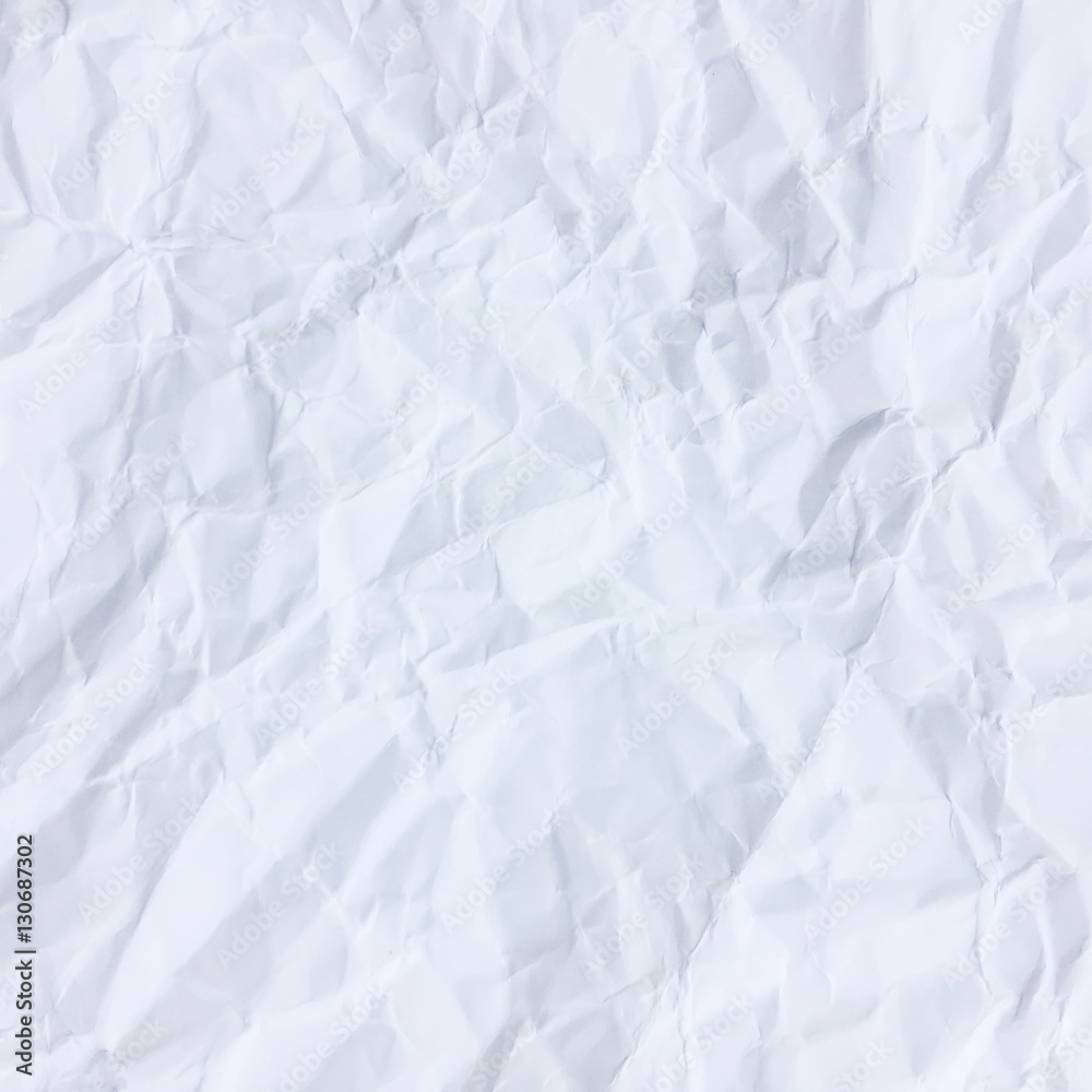 Fototapeta premium White paper wrinkled texture for background